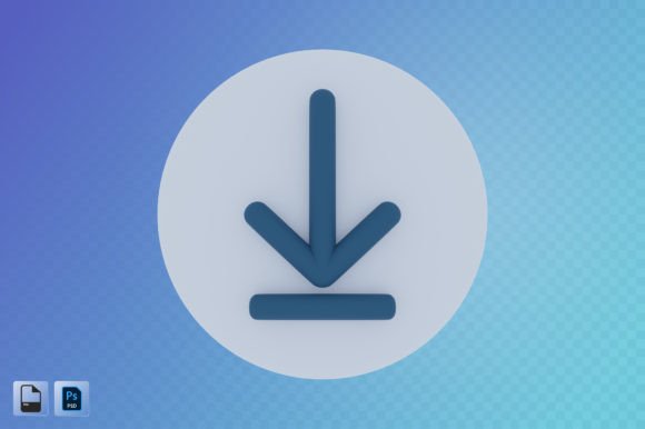 3D File Download Arrow for Modern Design Projects