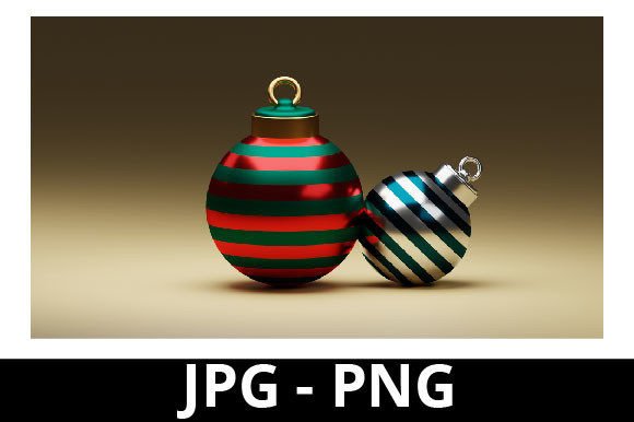 3D Rendered Christmas Ball for Christmas: A Versatile Asset for Design Projects