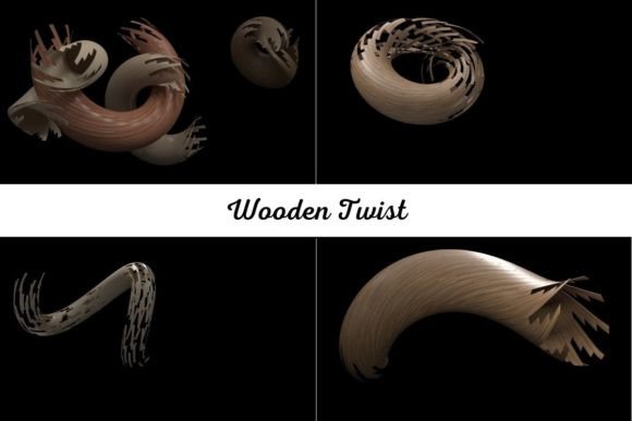Abstract Wooden Twist: A Unique Resource for Abstract Design Projects