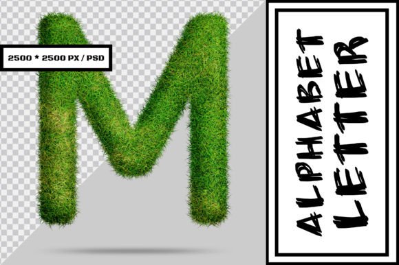 Alphabet Letter M with Grass Style Design: Creative Uses and Real-World Applications