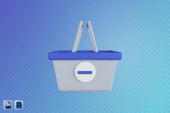 Enhancing Design Projects with the Remove from Basket 3D Illustration