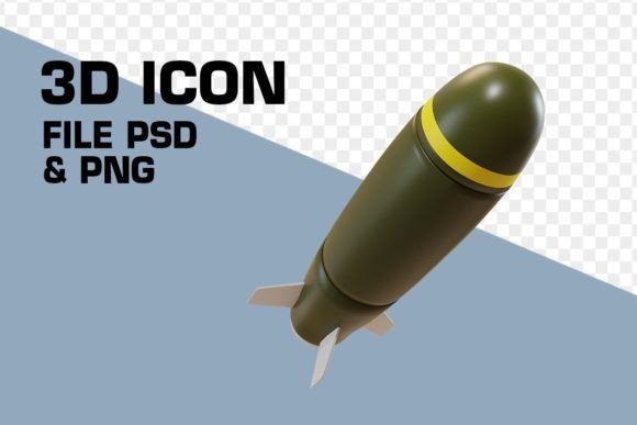 Green Missile 3D – A Versatile Design Element for Modern Web and App Projects