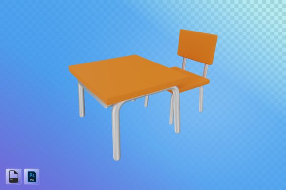 How Chair and Table 3D Illustration Enhances Modern Design Projects
