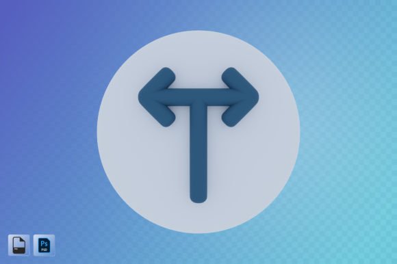 How Intersection Arrow 3D Illustration Can Elevate Your Design and Communication Strategy