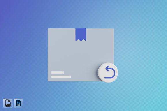 Return 3D Illustration for Design Projects