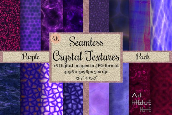 Seamless Crystal Textures - Purple Pack: A Must-Have for Creative Projects