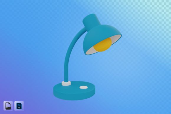 Strategic Use of Table Lamp 3D Illustration in Modern Design and Marketing