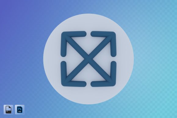 Zoom Arrow 3D Illustration: A Modern Design Powerhouse